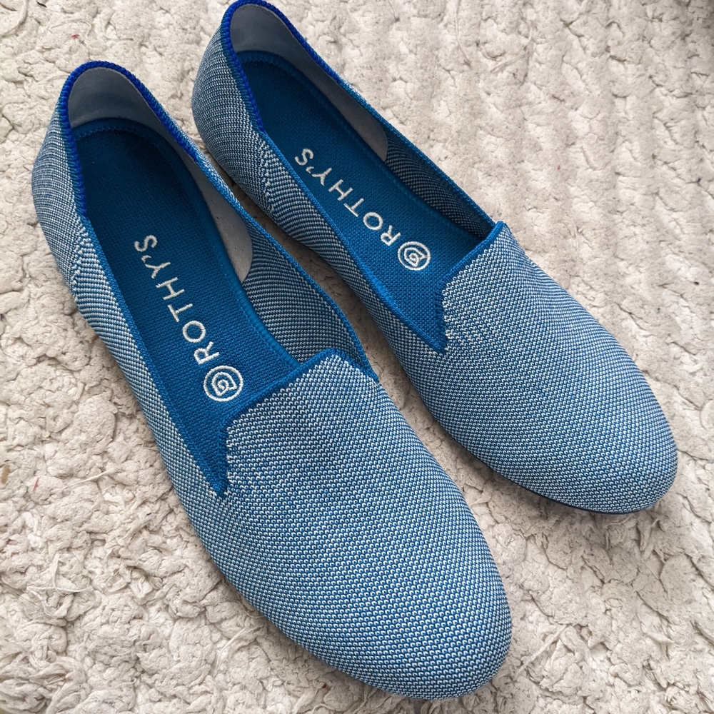 Rothy's indigo cloud loafers